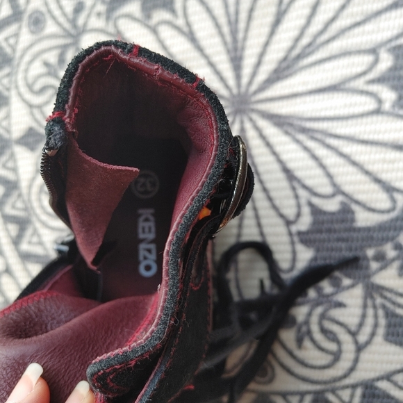 KENZO kids floral embroidered hi top sneakers 32 - Picture 10 of 12